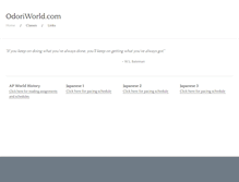Tablet Screenshot of odoriworld.com